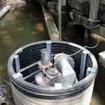 Nautilus operating in pit during install