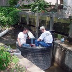 Turbine operating with pond empty