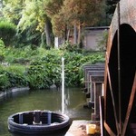 Wheel Looking up Flume toward headrace