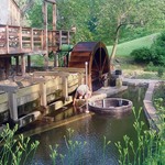 View of Test Pit and Water Wheel